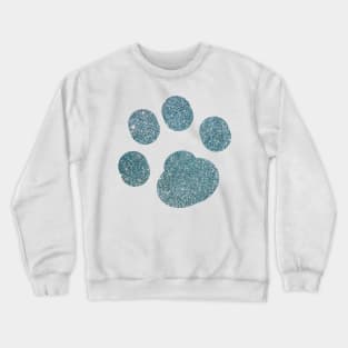 Glittery paw print Crewneck Sweatshirt